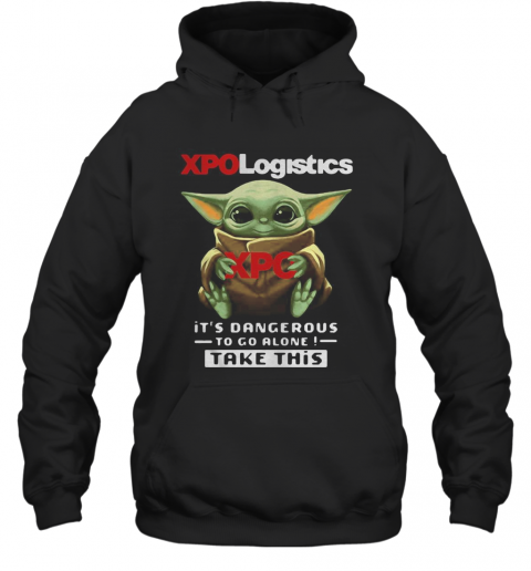 Mask Baby Yoda Hugging Xpo Logistics I Can't Stay At Home T-Shirt Unisex Hoodie