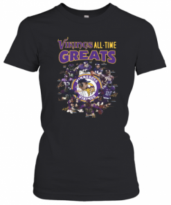 Minnesota Vikings All Time Greats Alan Page Randymoss Carl Eller Signatures T-Shirt Classic Women's T-shirt