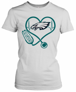 Nice Heartbeat Nurse Philadelphia Eagles Stethoscope T-Shirt Classic Women's T-shirt