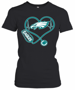 Nurse Heart Philadelphia Eagles T-Shirt Classic Women's T-shirt