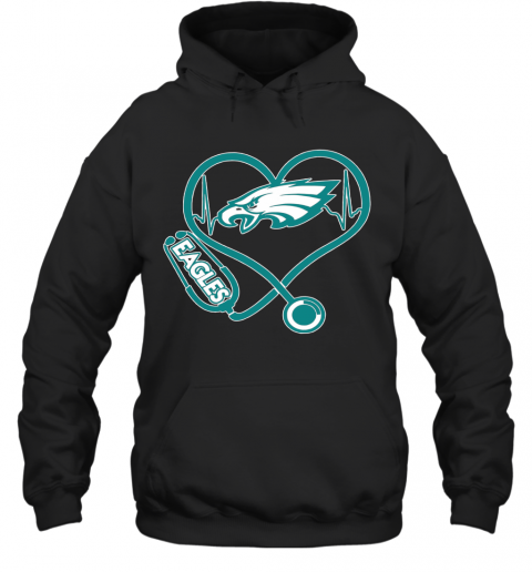 Nurse Heart Philadelphia Eagles T-Shirt Unisex Hoodie