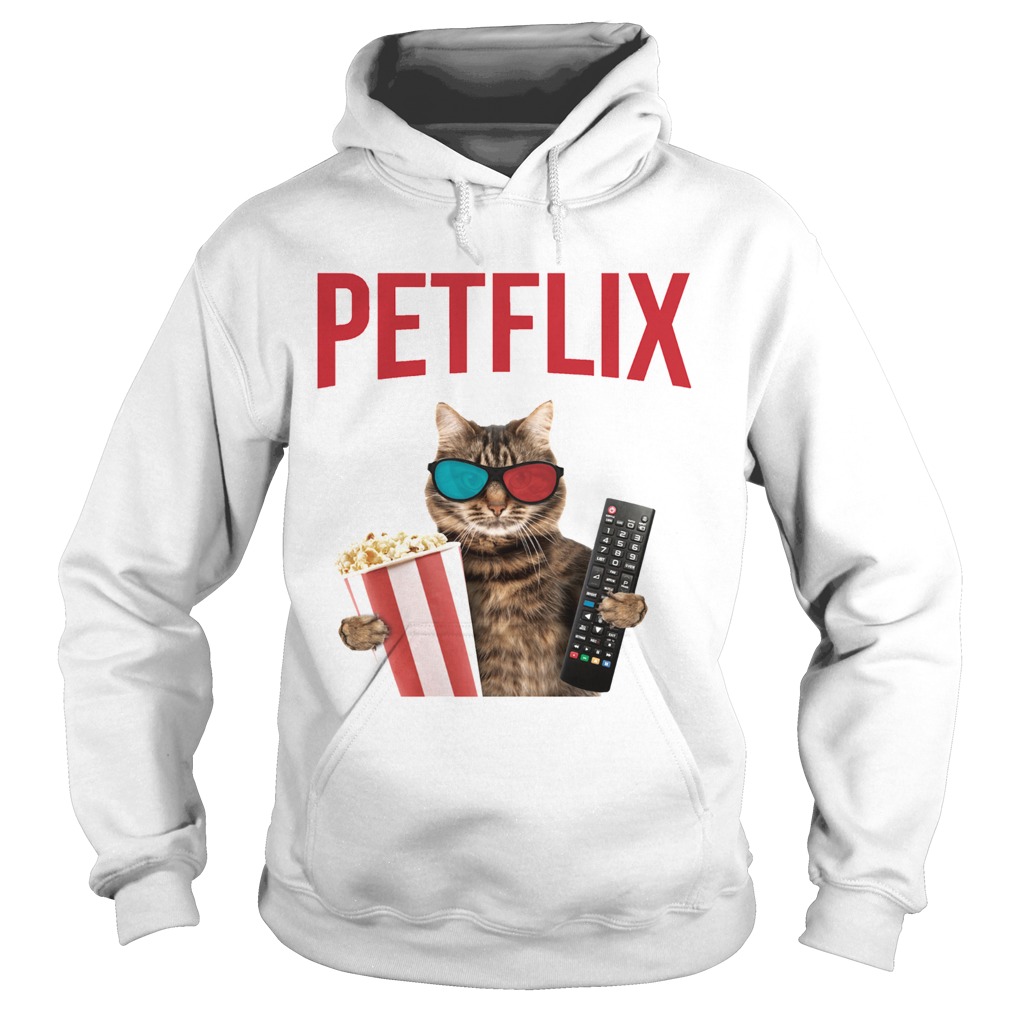 Petflix Cat popcorn and mode Hoodie