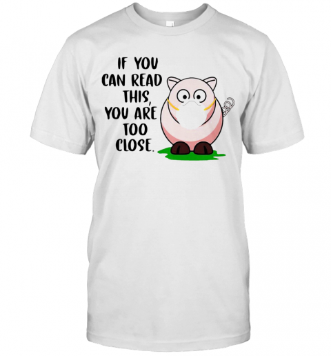 Pig If You Can Read This You'Re Too Close T-Shirt