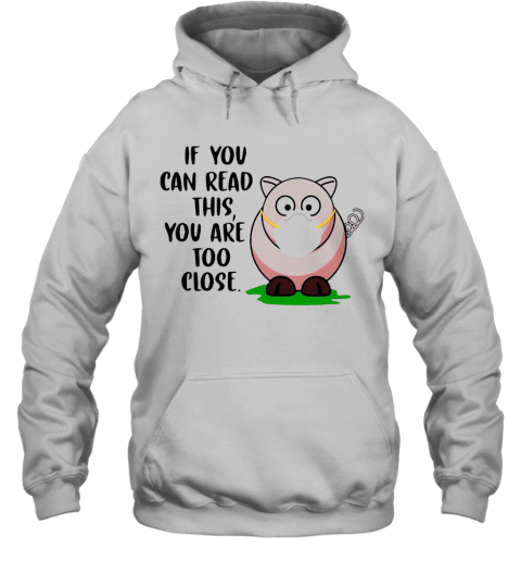 Pig If You Can Read This You'Re Too Close T-Shirt Unisex Hoodie