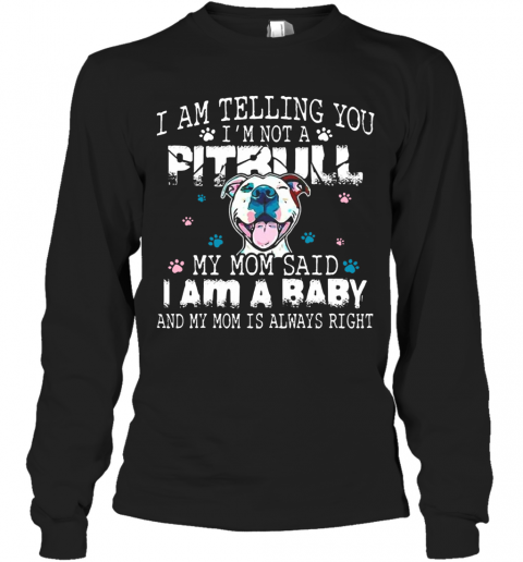 Pitbull Baby T-Shirt Long Sleeved T-shirt 