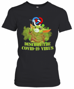 Primerica Baby Yoda Destroy The Covid 19 Virus T-Shirt Classic Women's T-shirt