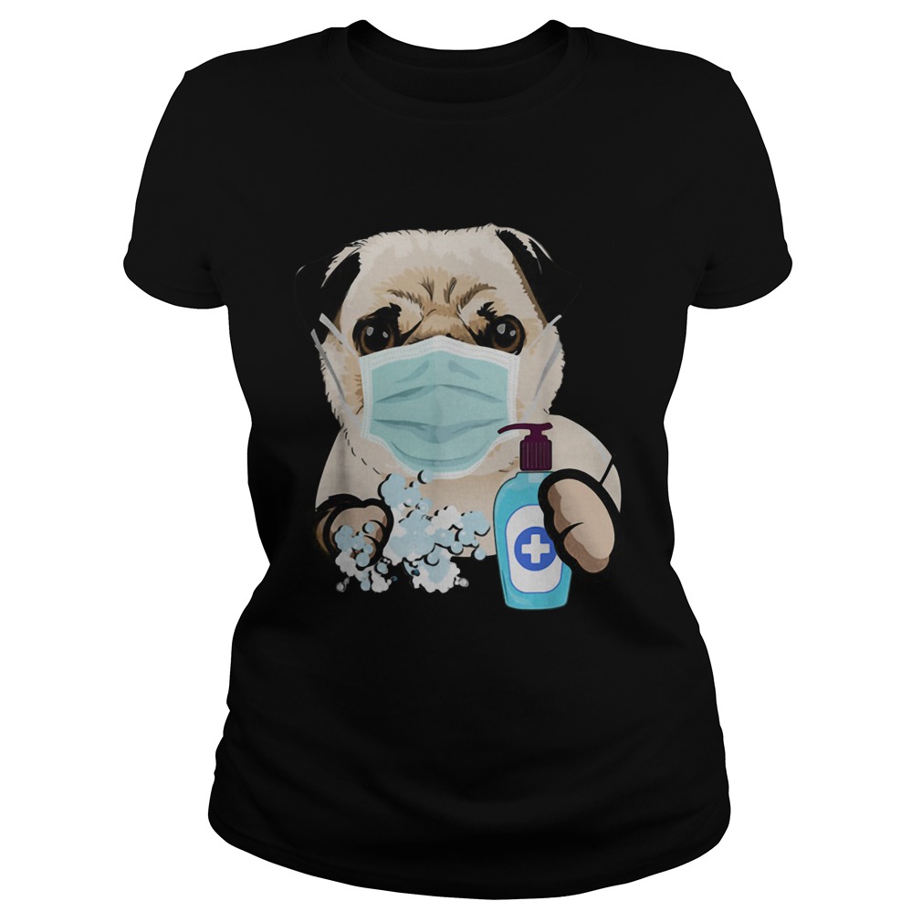 Pug Dog Lover Face Mask Classic Ladies