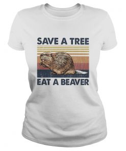 Punxsutawney phil save a tree eat a beaver vintage  Classic Ladies