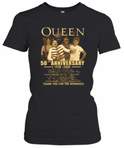 Queen 50Th Anniversary 1970 2020 Thank You For The Memories T-Shirt Classic Women's T-shirt