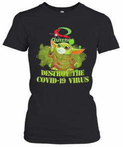 Quiznos Baby Yoda Destroy The Covid 19 Virus T-Shirt Classic Women's T-shirt