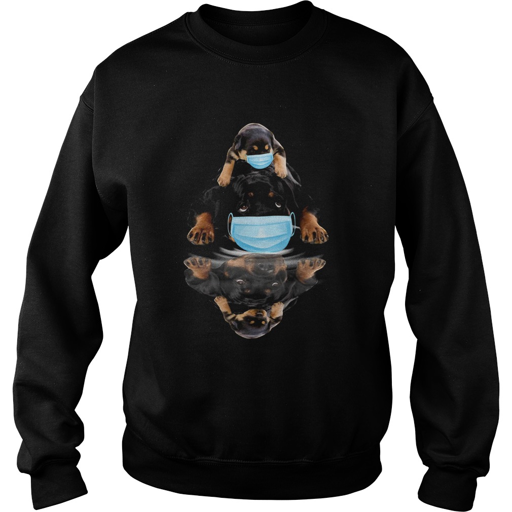 Rottweilers mask water mirror Sweatshirt