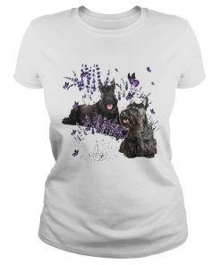 Scottish Terrier And Lavender  Classic Ladies