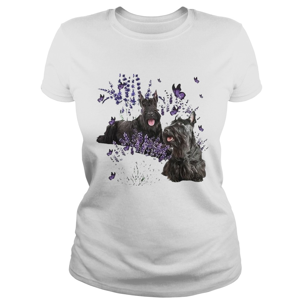 Scottish Terrier And Lavender Classic Ladies