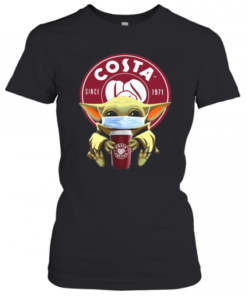 Star Wars Baby Yoda Hug Costa Coffee Covid 19 T-Shirt Classic Women's T-shirt