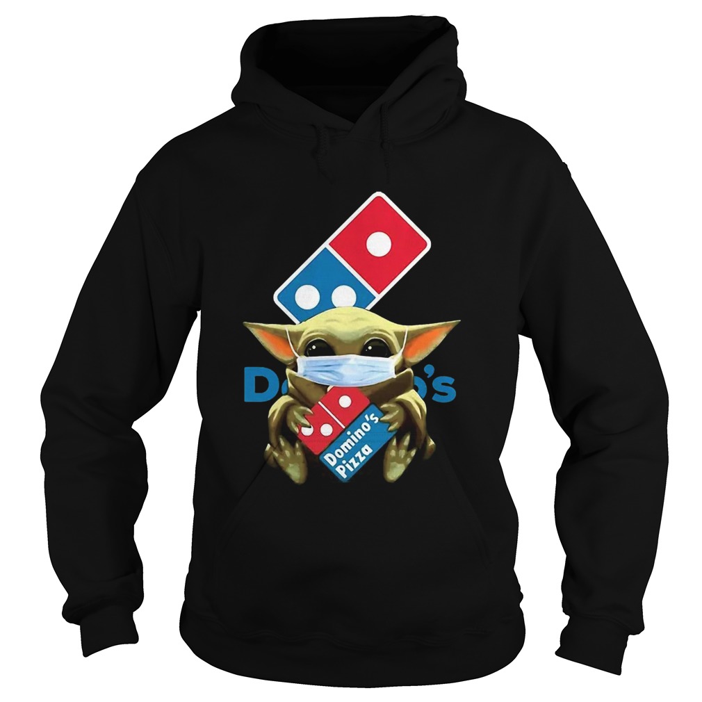 Star Wars Baby Yoda Mask Hug Dominos Pizza COVID19 Hoodie