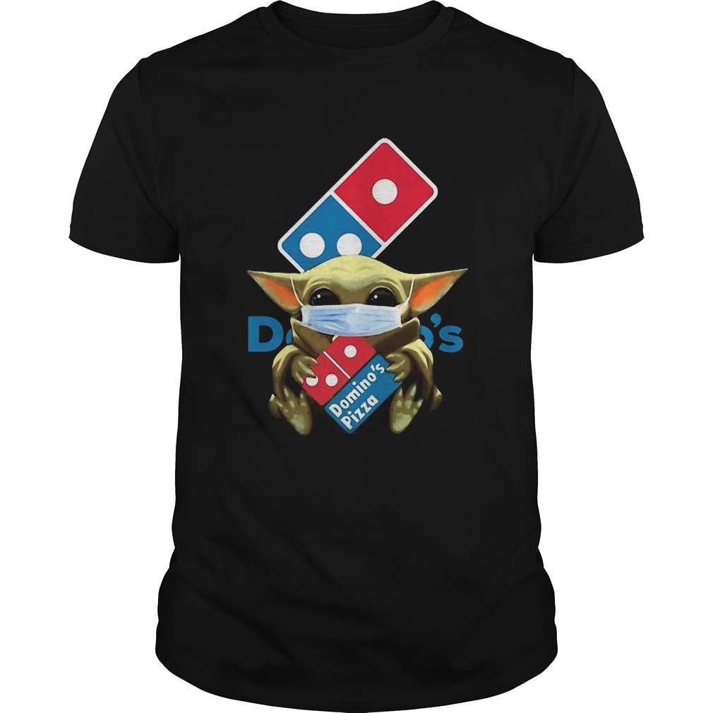 Star Wars Baby Yoda Mask Hug Dominos Pizza COVID19 shirt