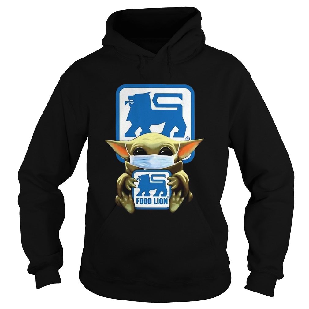 Star Wars Baby Yoda Mask Hug Food Lion COVID19 Hoodie