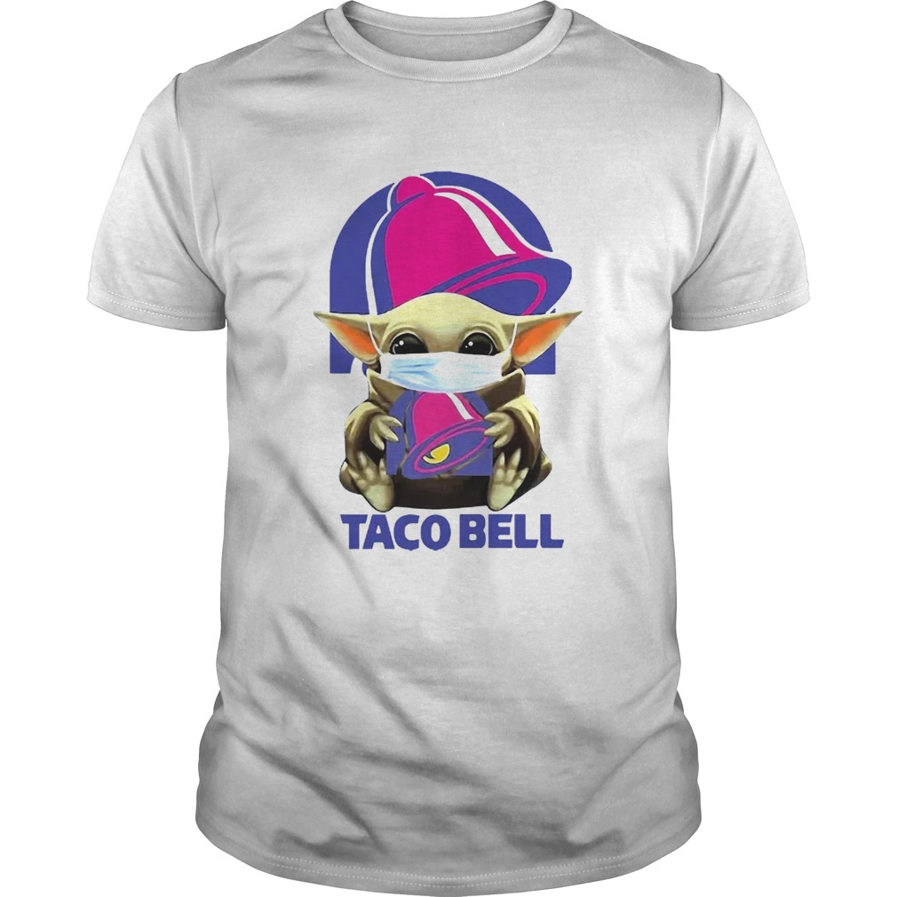 Star Wars Baby Yoda Mask Hug Taco Bell COVID19 shirt