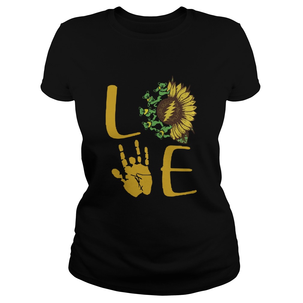 Sunflower Bear Skeleton Hand Love Classic Ladies