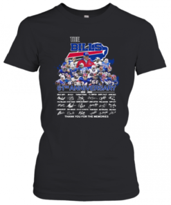 The Buffalo Bills 61Th Anniversary Thank You For The Memories Signature T-Shirt Classic Women's T-shirt