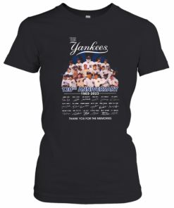 The Yankees 120Th Anniversary 1903 2023 Signature Thank You For The Memories T-Shirt Classic Women's T-shirt