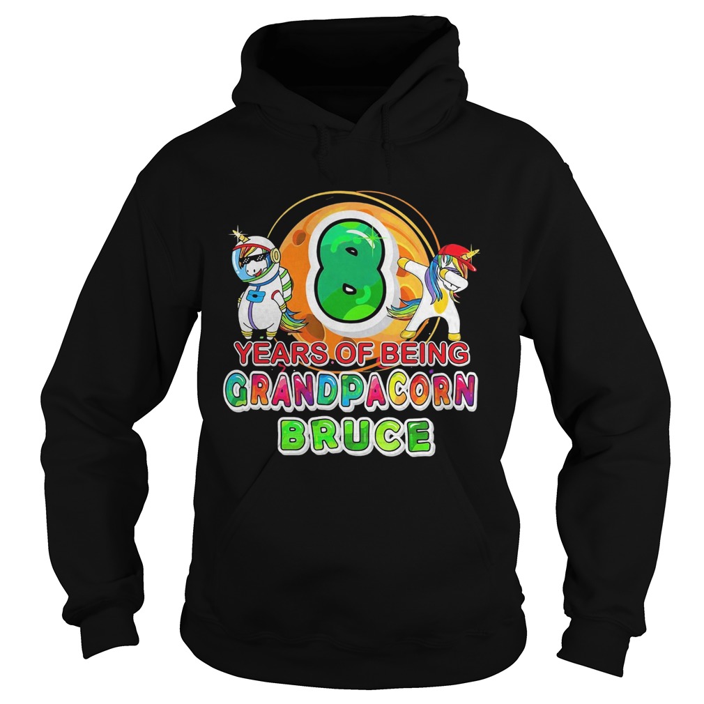 Unicorn 8 years of being grandpacorn bruce Hoodie