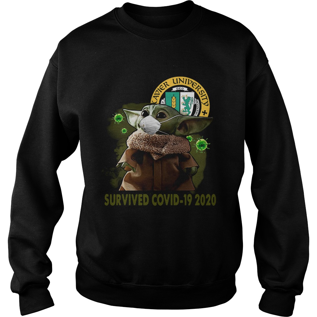 Xavier University Baby Yoda Survived Covid19 2020 Sweatshirt