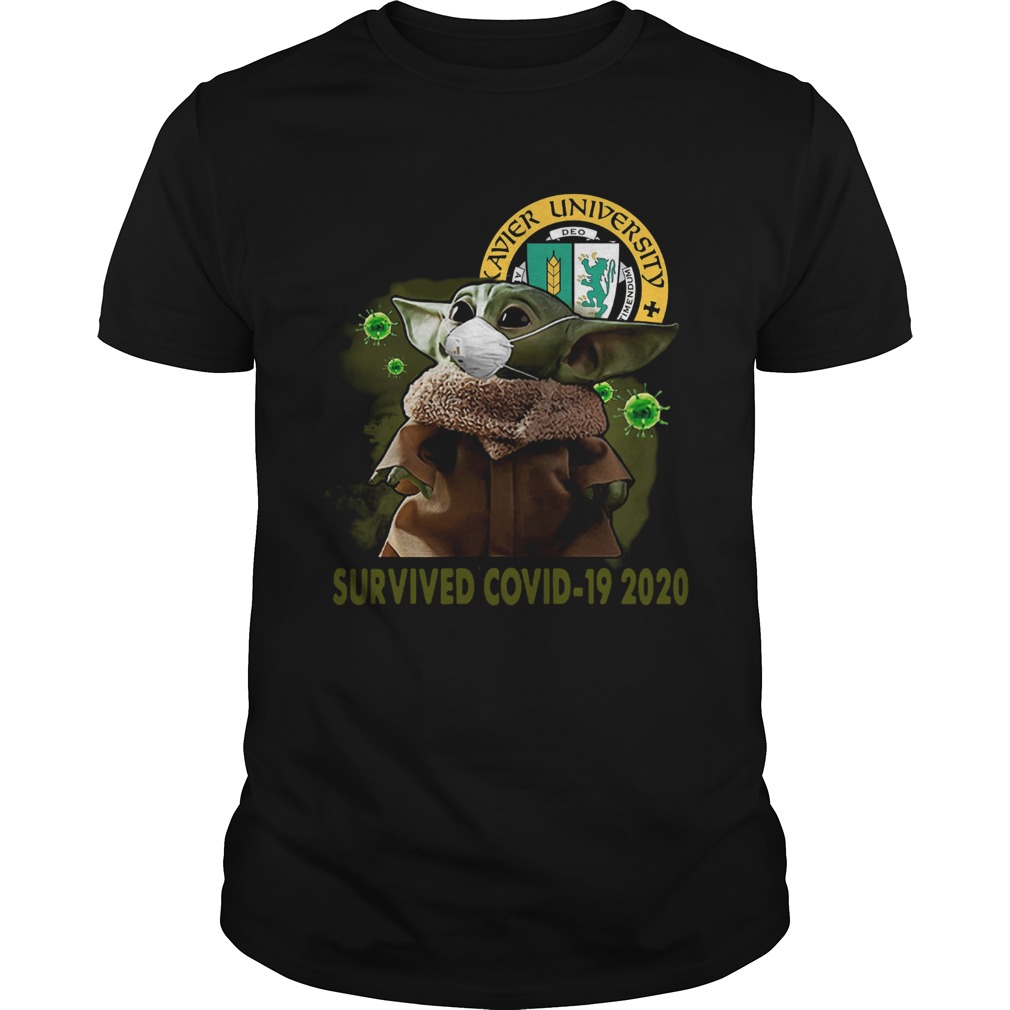 Xavier University Baby Yoda Survived Covid19 2020 shirt