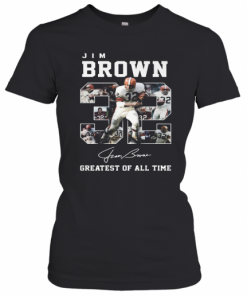 32 Jim Brown Greatest Of All Time Signature T-Shirt Classic Women's T-shirt