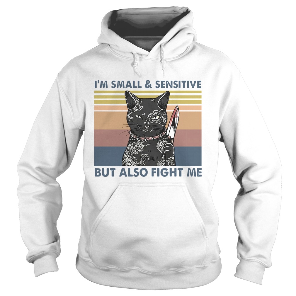 Assassin Black Cat Im SmallSensitive But Also Fight Me Vintage Hoodie