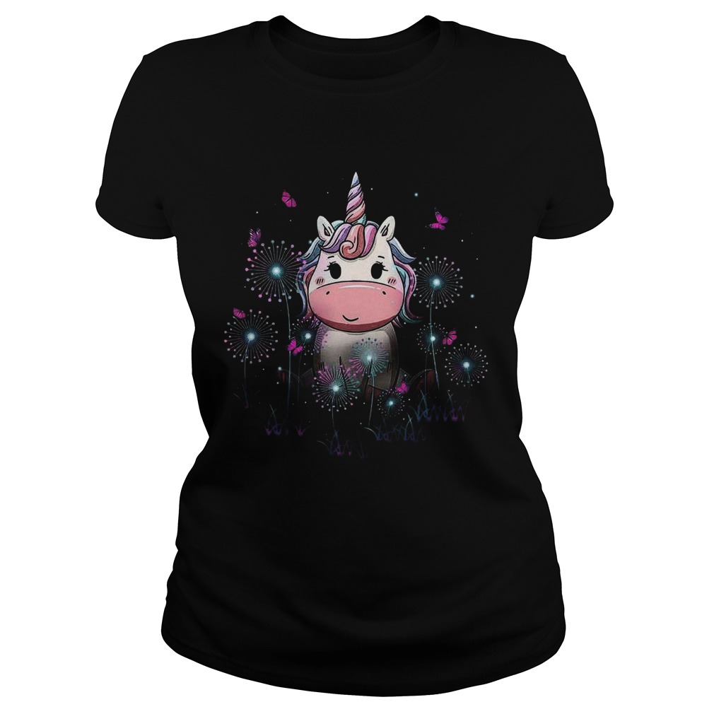 Baby Unicorn Dandelion Flowers Classic Ladies