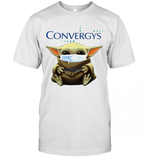 Baby Yoda Face Mask Hug Convergys T-Shirt