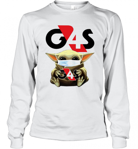 Baby Yoda Face Mask Hug G4s T-Shirt Long Sleeved T-shirt 