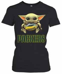 Baby Yoda Hug Green By Packers T-Shirt Classic Women's T-shirt