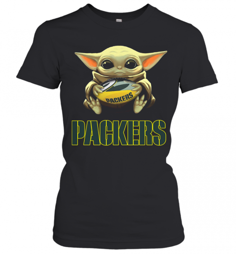 Baby Yoda Hug Green By Packers T-Shirt Classic Women's T-shirt