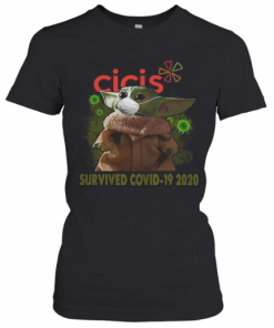 Baby Yoda Mask Cicis Survived Covid 19 2020 T-Shirt Classic Women's T-shirt