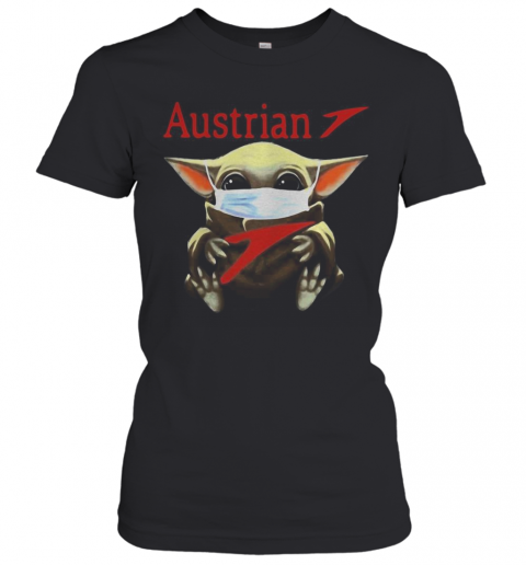 Baby Yoda Mask Hugging Austrian T-Shirt Classic Women's T-shirt