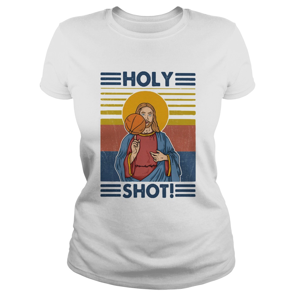 Basketball jesus holy shot vintage Classic Ladies