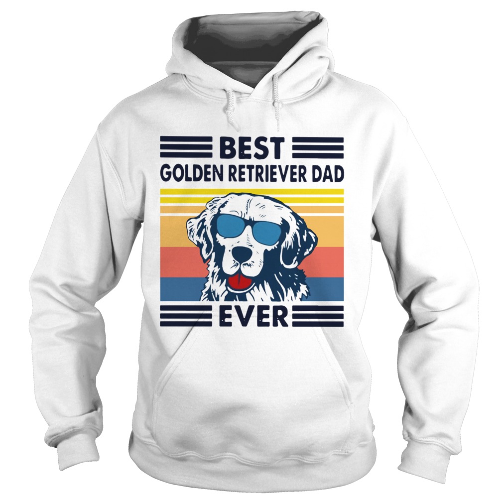 Best Golden Retriever Dad Ever Vintage  Hoodie