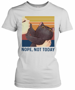 Black Cat Nope Not Today Vintage T-Shirt Classic Women's T-shirt