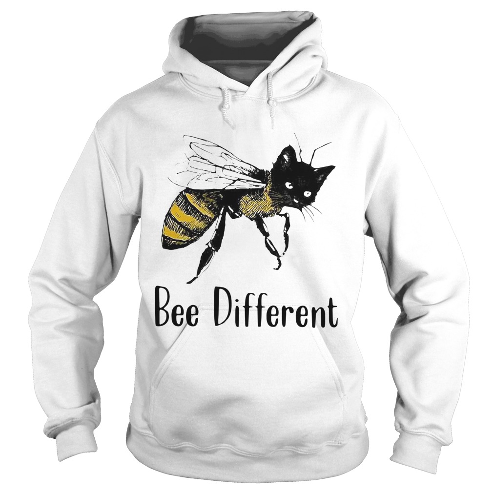 Cat Graphic Bee Diffirent Hoodie