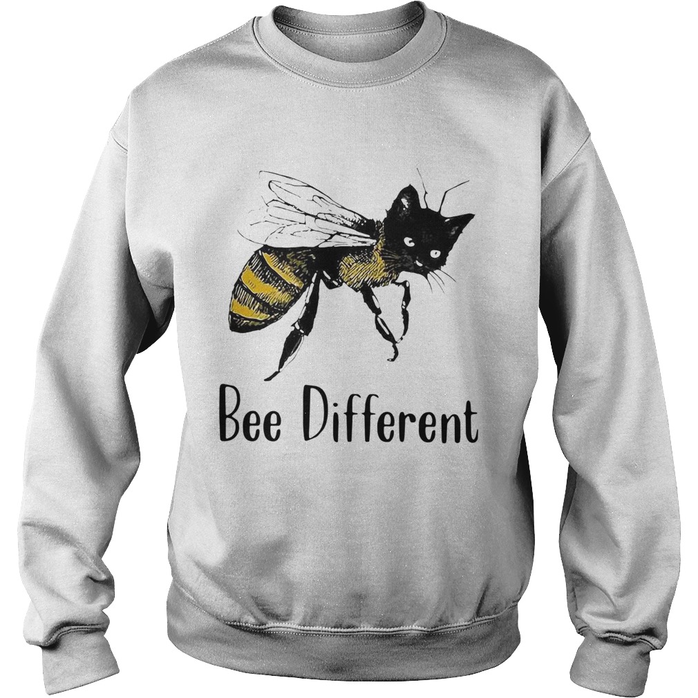 Cat Graphic Bee Diffirent Sweatshirt