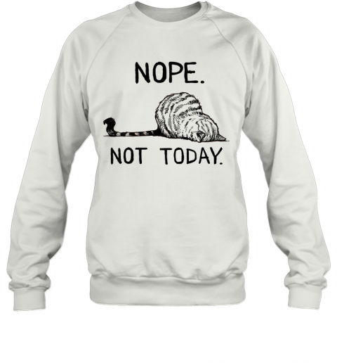 Cat Nope Not Today T-Shirt Unisex Sweatshirt