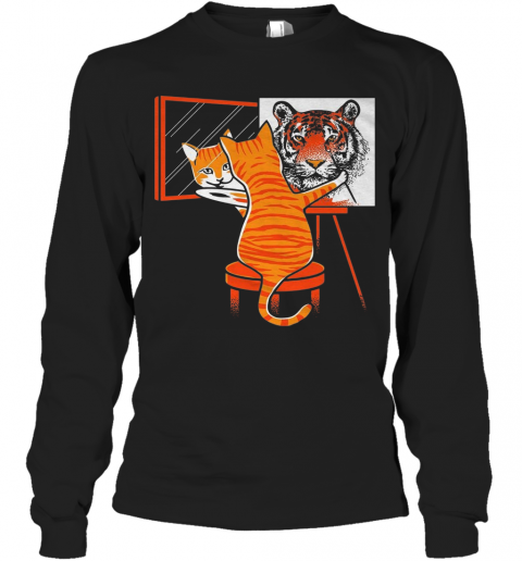 Cat Self Portrait T-Shirt Long Sleeved T-shirt 