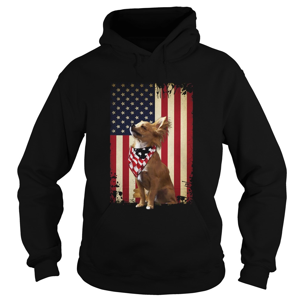 Chihuahua American Flag Hoodie