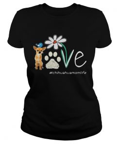 Chihuahua Mom Life Paw Flower  Classic Ladies