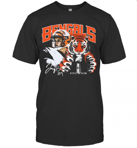 Cincinnati Bengals 9 Joe Burrow Super Bowl Champions T-Shirt