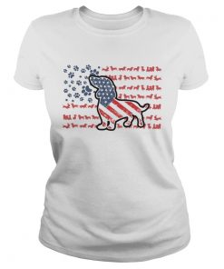 Dachshund Flag  Classic Ladies