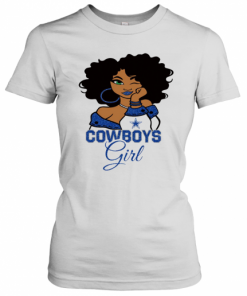 Dallas Cowboys Football Black Girl T-Shirt Classic Women's T-shirt