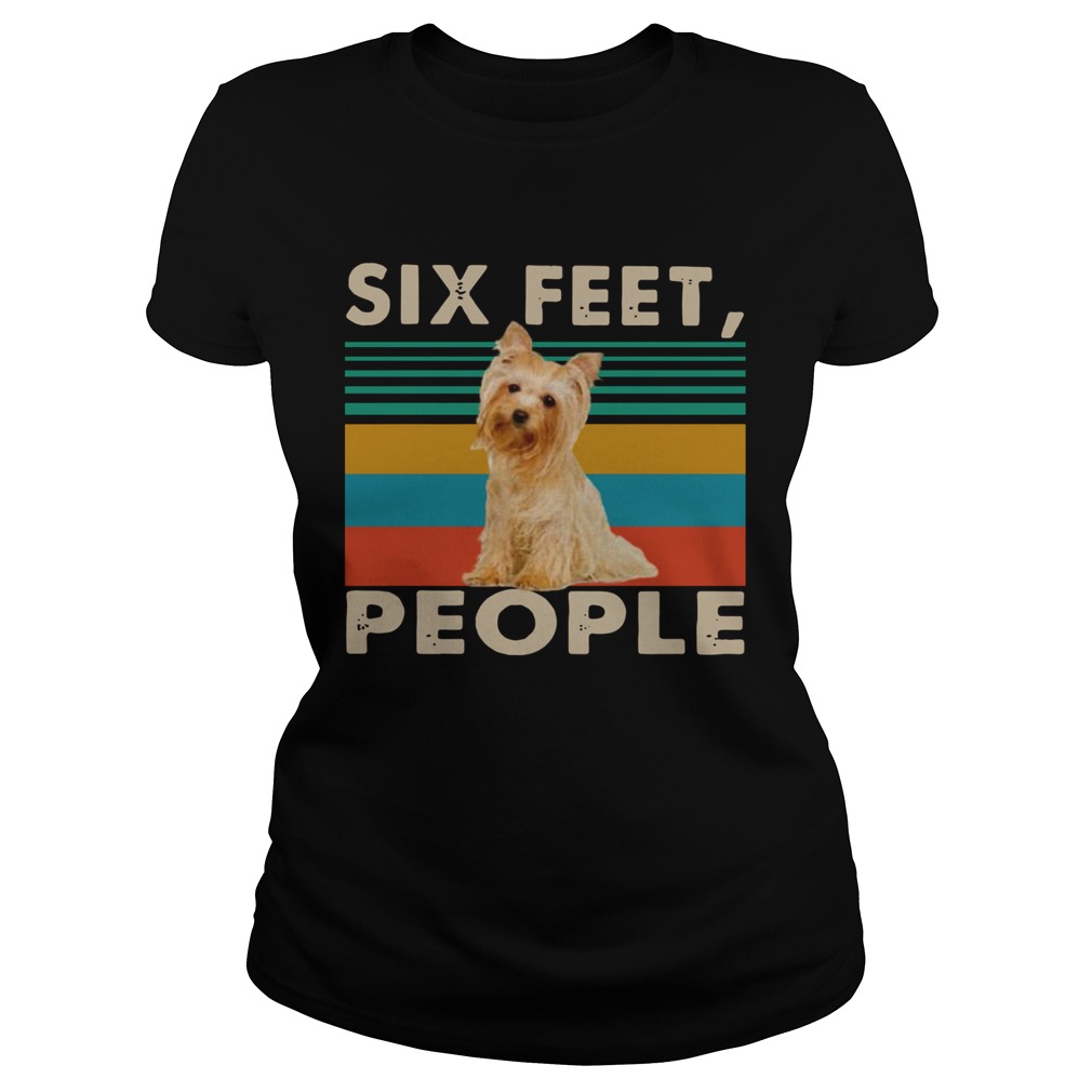 Dog Six Feet People Vintage Classic Ladies